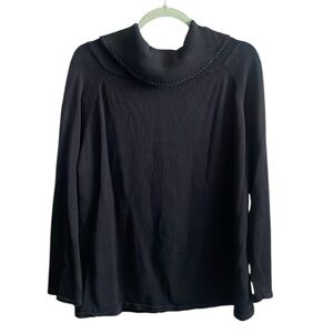 Victoria jones— vintage Black Cowl Neck knit sweater